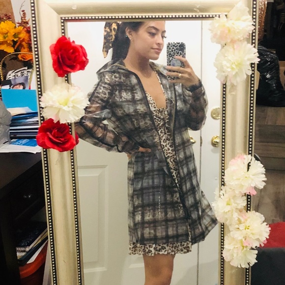 burberry clear raincoat